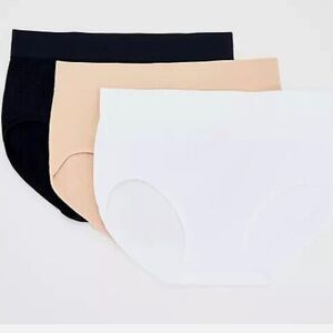 NEW Breezies Air Effects Breathable Brief Panties 3 Pack-Sunbeige-Small-A606705